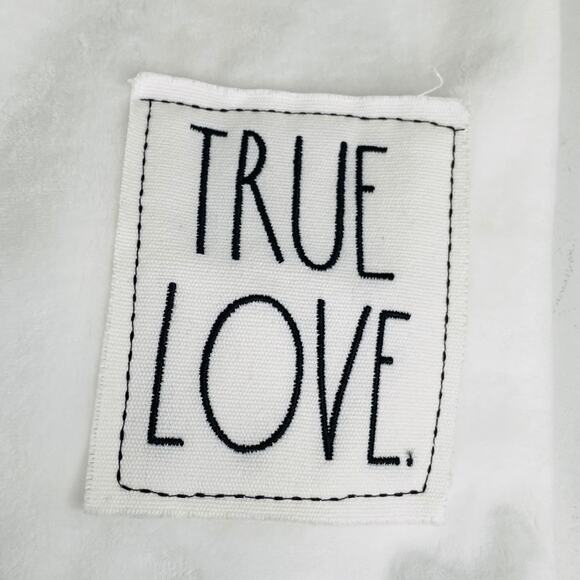 Rae Dunn True Love Throw Blanket, White, 50 x 60 - Picture 2 of 7